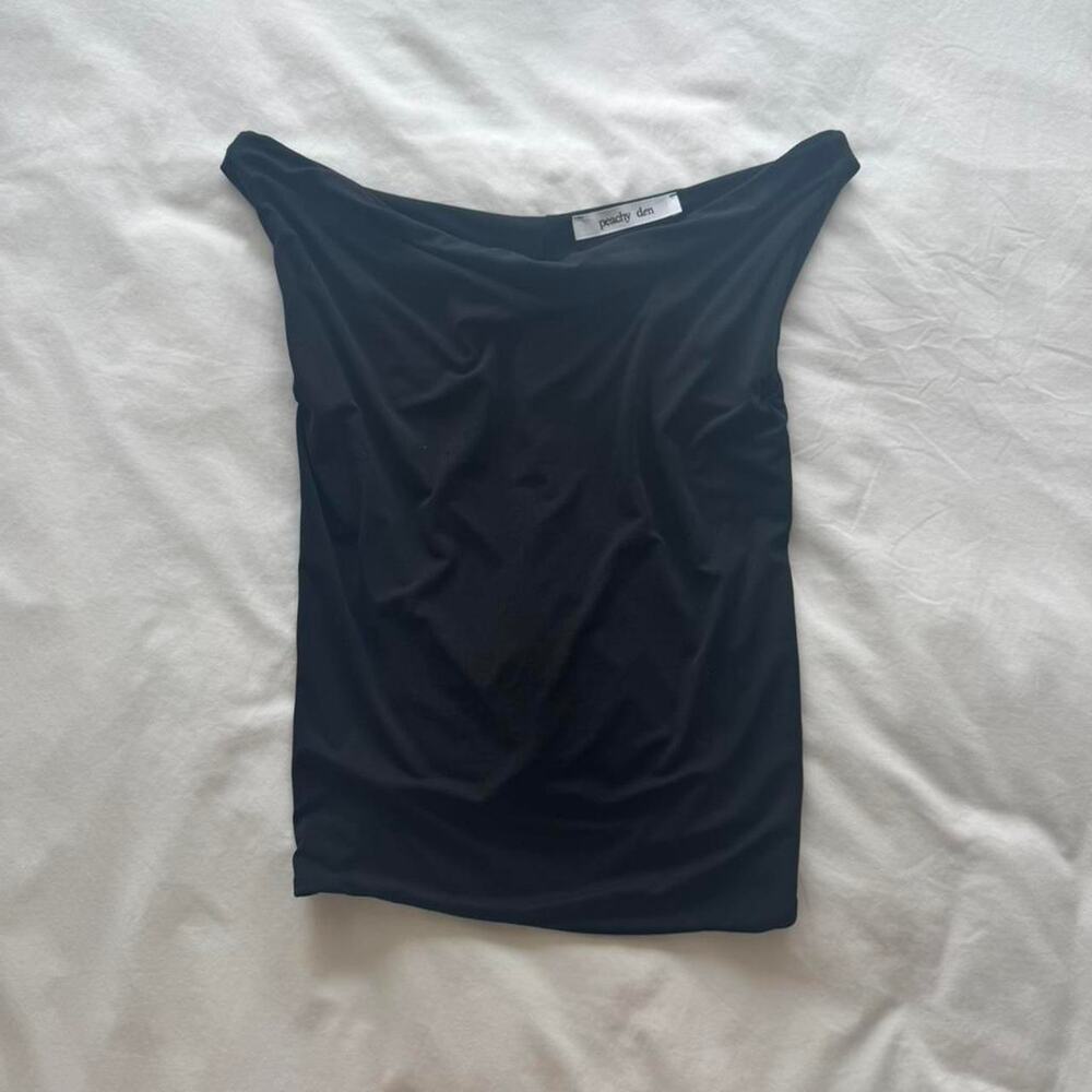 Peachy den the kylie top - black off the shoulder top